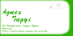 agnes tugyi business card