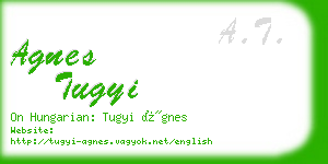 agnes tugyi business card